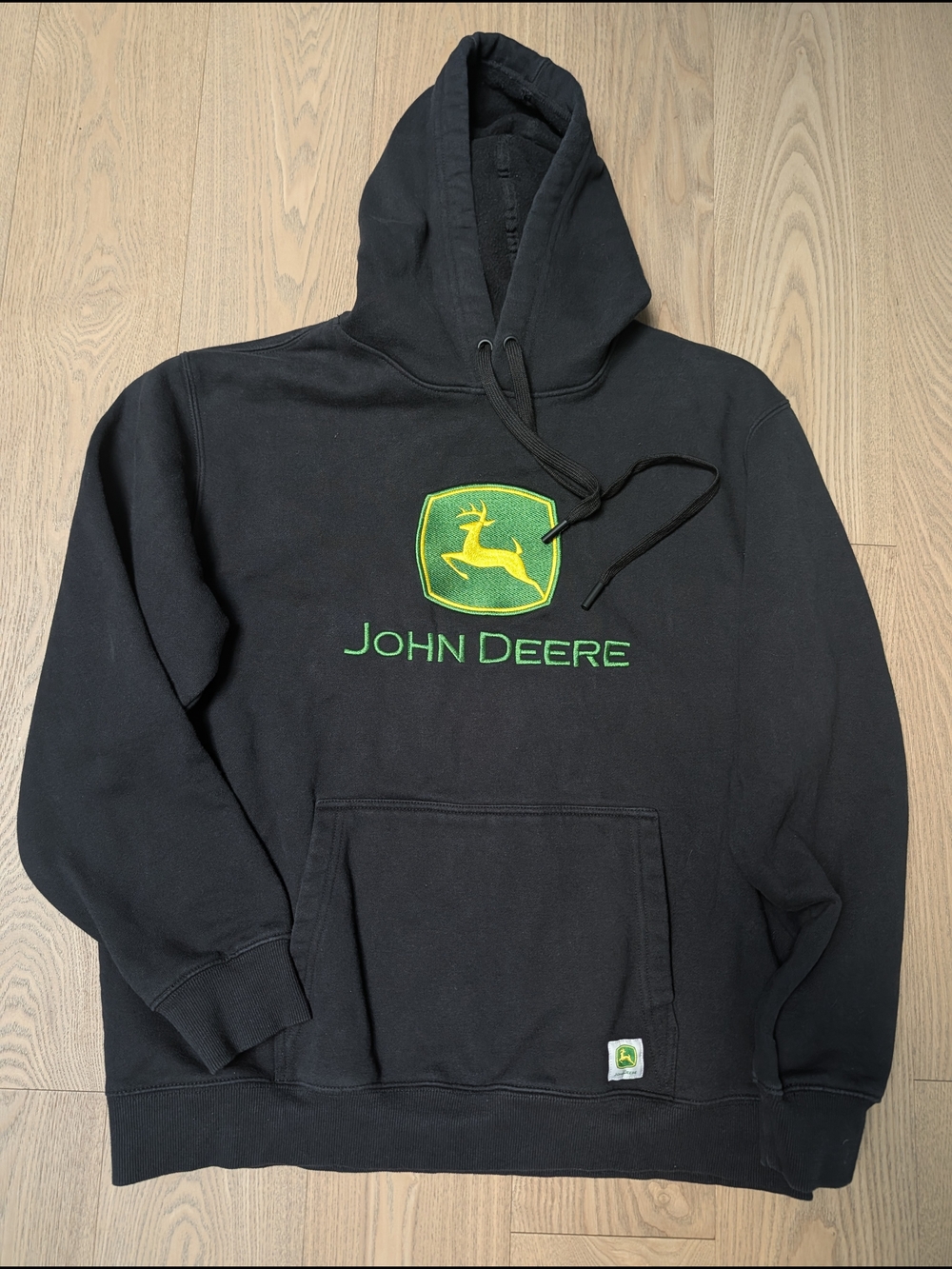 John Deere Embroidered Logo Pullover Hoodie